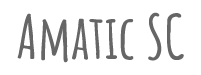 Amatic SC Font