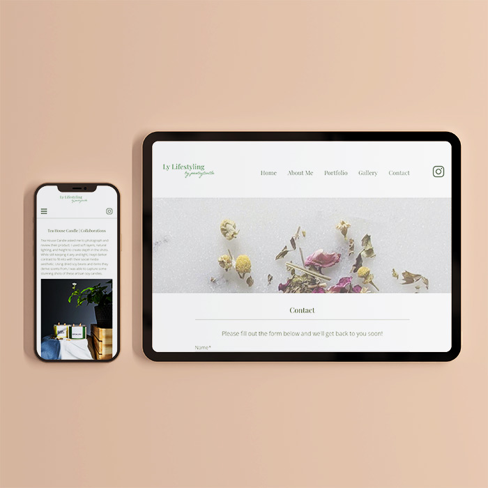 Ly Lifestyling Phone and Tablet Mockup